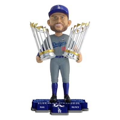 Max Muncy Los Angeles Dodgers FOCO Back-to-Back World Series Champions 8" Bobblehead