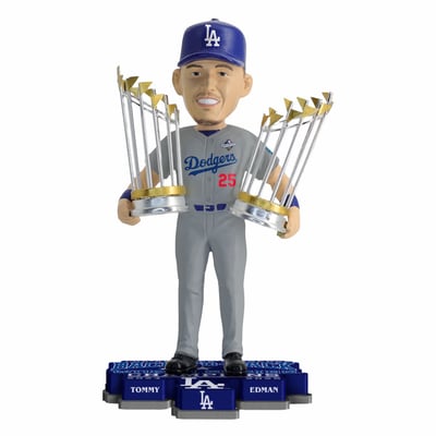 Tommy Edman Los Angeles Dodgers FOCO Back-to-Back World Series Champions 8" Bobblehead
