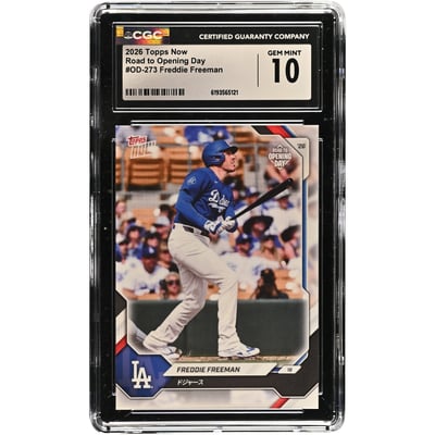 Freddie Freeman Los Angeles Dodgers 2026 Topps Now Road to Opening Day - Japan Edition #OD-273 CGC Authenticated 10 Card