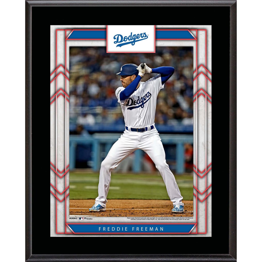 Freddie Freeman Los Angeles Dodgers Fanatics Authentic Framed 10.5" x 13" Sublimated Player Plaque