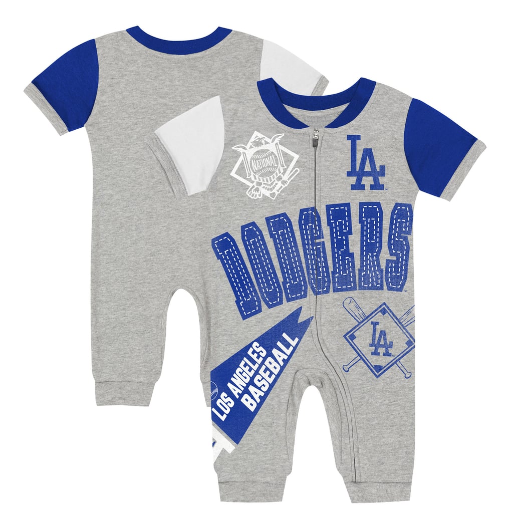 Los Angeles Dodgers Outerstuff Infant Hitter Up Full-Zip Jumper - Gray