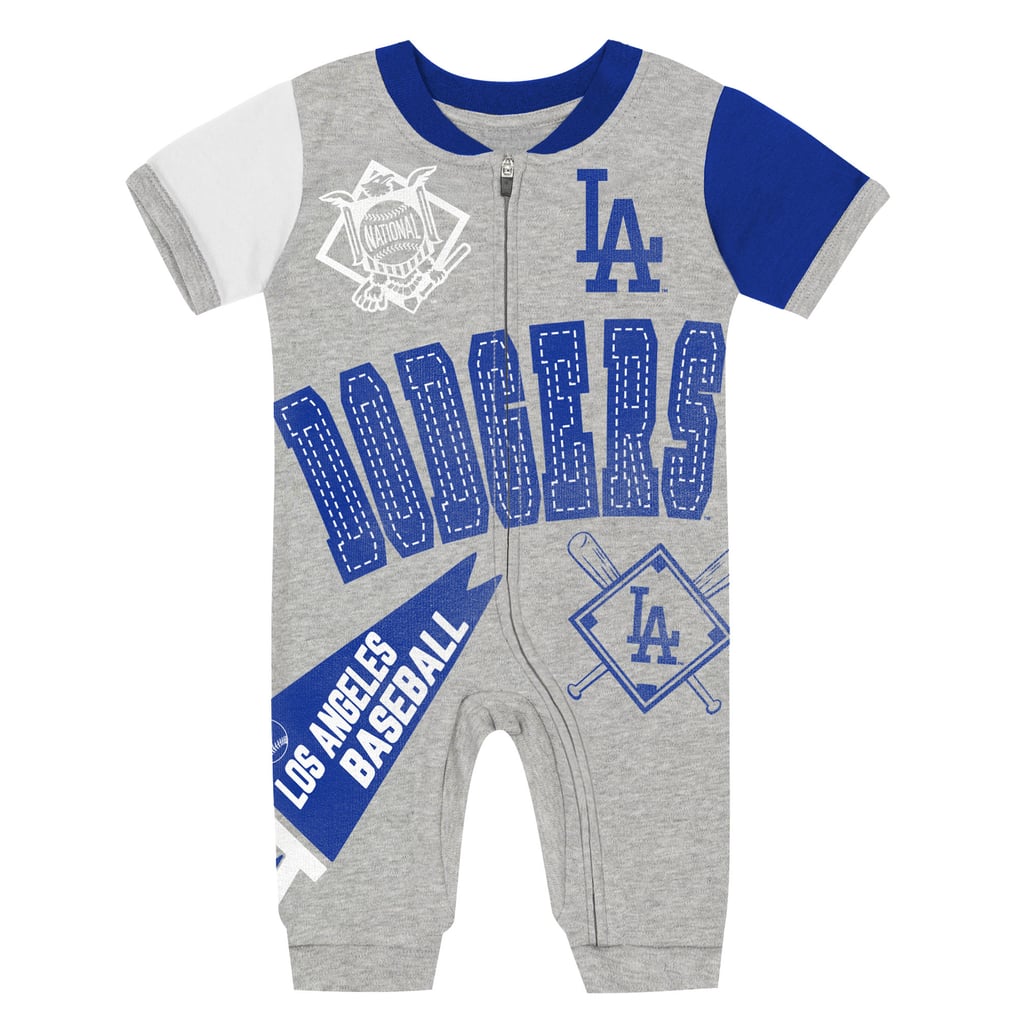  Los Angeles Dodgers Outerstuff Infant Hitter Up Full-Zip Jumper - Gray