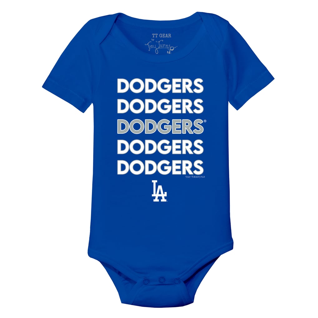 Los Angeles Dodgers Tiny Turnip Infant Stacked Bodysuit - Royal