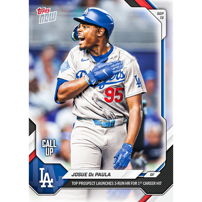 Josue De Paula - 2026 MLB Topps NOW® - Card 668 - LOOK FOR RELICS