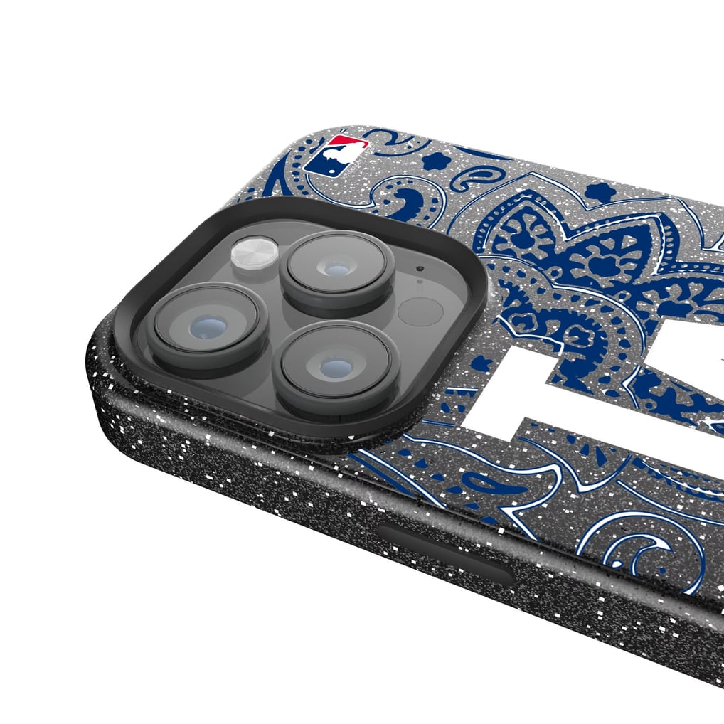 Los Angeles Dodgers Keyscaper Paisley Bling iPhone Case