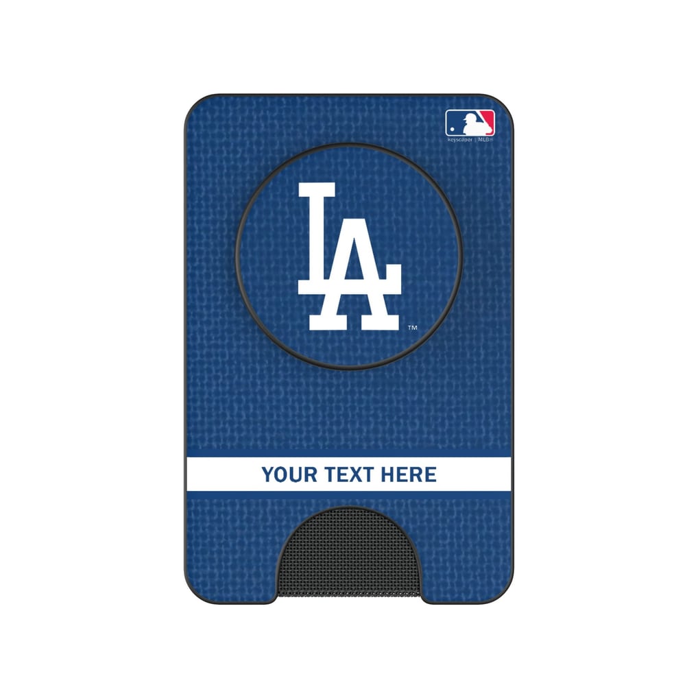 Los Angeles Dodgers Keyscaper Personalized Solid PopSockets Magnetic Wallet
