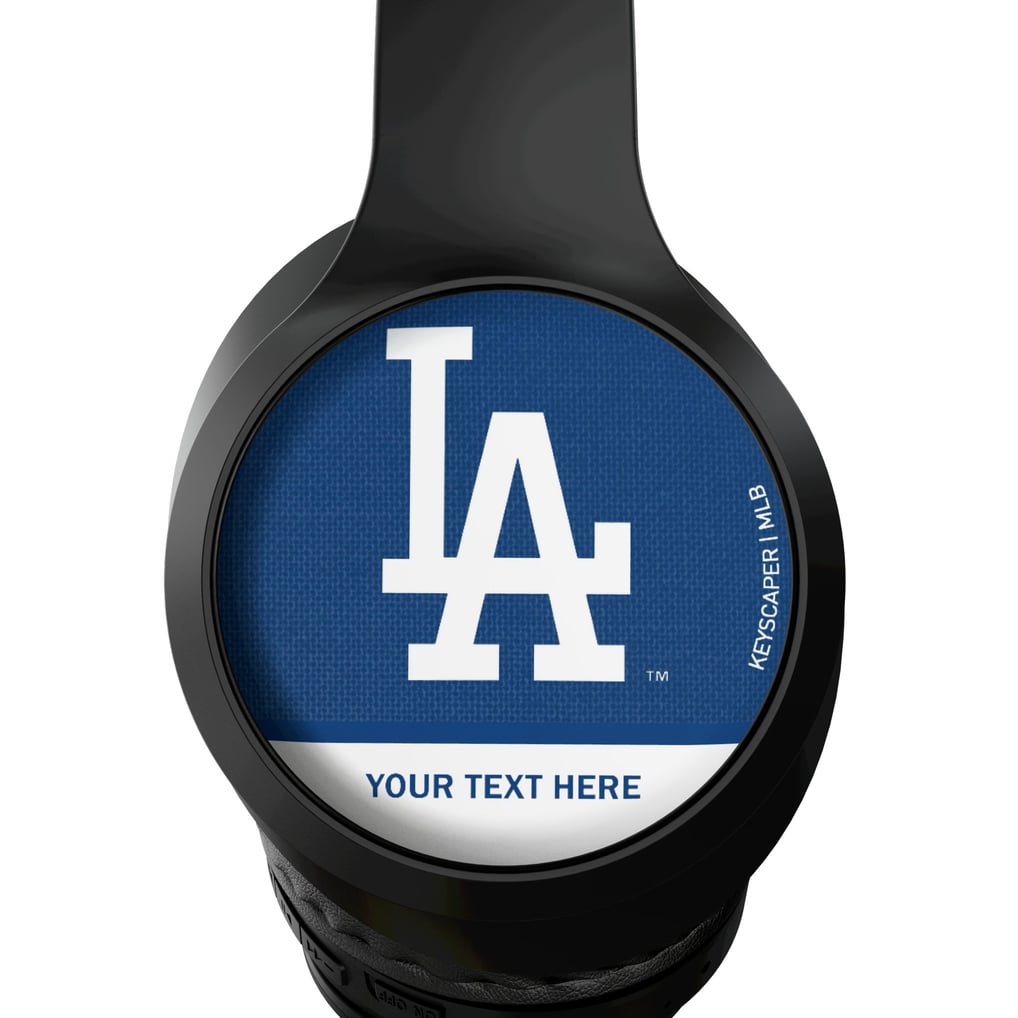 Los Angeles Dodgers Keyscaper Personalized Solid Wireless Bluetooth Headphones With Case