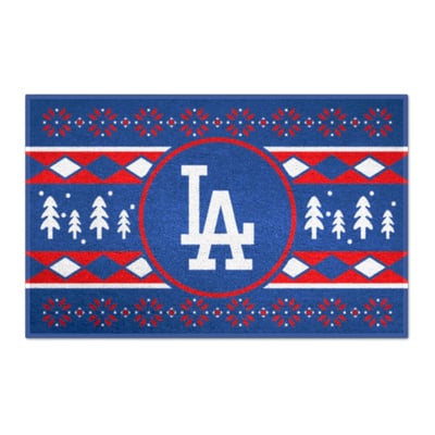 Los Angeles Dodgers Logo Brands 19" x 30" Holiday Sweater Starter Mat