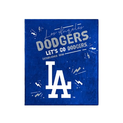 Los Angeles Dodgers Logo Brands 60" x 70" Plush Throw Blanket