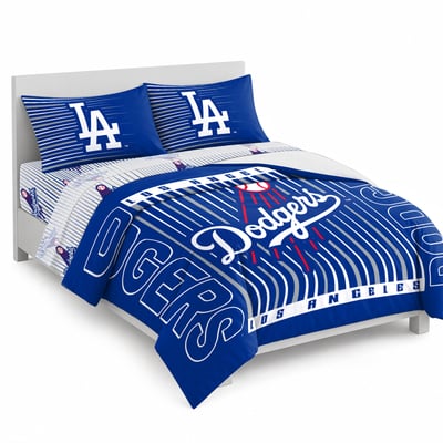 Logo Brands Los Angeles Dodgers Momentum Bed In A Bag - Queen