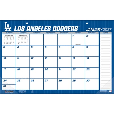 Los Angeles Dodgers 17" x 11" Desk Pad Calendar