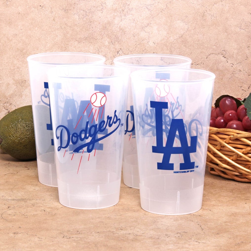 Los Angeles Dodgers 4-Pack 16oz. Plastic Cups