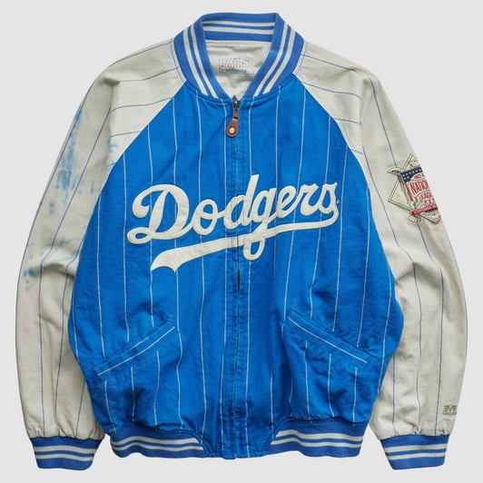 Los Angeles Dodgers Genuine Merchandise 2000s Full Zip Jacket - Blue - L by Fanatics Real Vintage