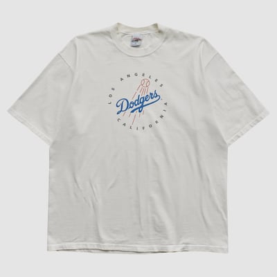 Los Angeles Dodgers Jerzees 90s T-shirt - White - 2XL by Fanatics Real Vintage
