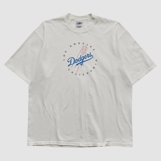 Los Angeles Dodgers Jerzees 90s T-shirt - White - 2XL by Fanatics Real Vintage