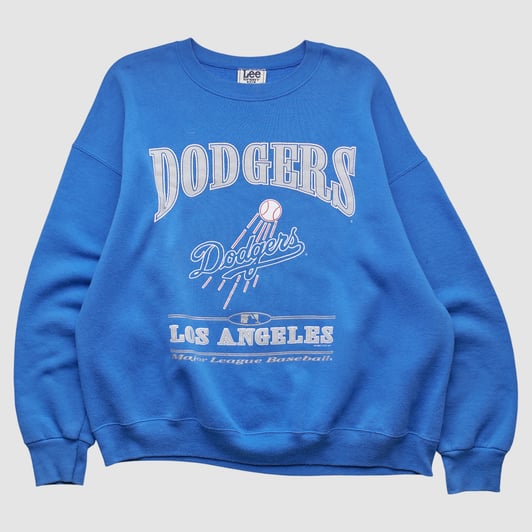 Los Angeles Dodgers Lee Apparel 90s Pullover Sweatshirt - Blue - XL by Fanatics Real Vintage