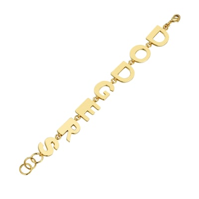 Los Angeles Dodgers Letter Link Bracelet by Jill Martin

