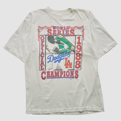 Los Angeles Dodgers Logo 7 1988 T-shirt - White - S by Fanatics Real Vintage