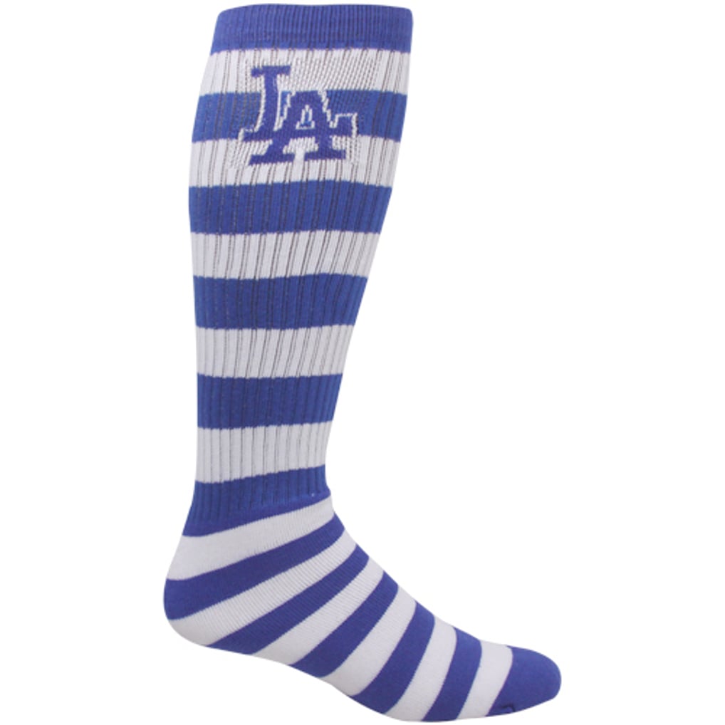 Los Angeles Dodgers Rugby Stripe Tube Socks - Royal Blue/White