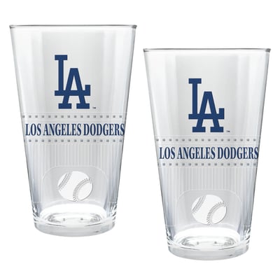 Los Angeles Dodgers Two-Piece 16oz. Stadium Pint Glass Set