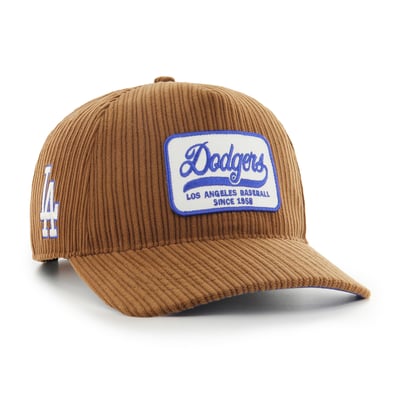  Los Angeles Dodgers '47 Corduroy Patch Hitch Adjustable Hat - Brown