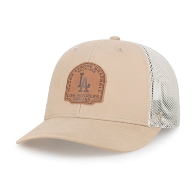  Los Angeles Dodgers '47 Bonehide Trucker Snapback Hat - Khaki