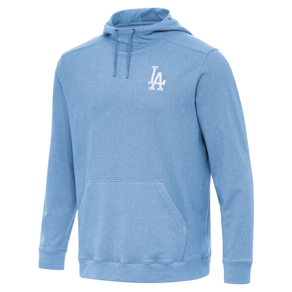  Los Angeles Dodgers Antigua Cloud Pullover Hoodie - Heather Powder Blue