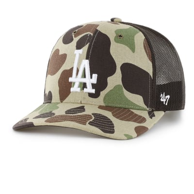 Los Angeles Dodgers Carhartt x '47 Duck Adjustable Trucker Hat - Camo