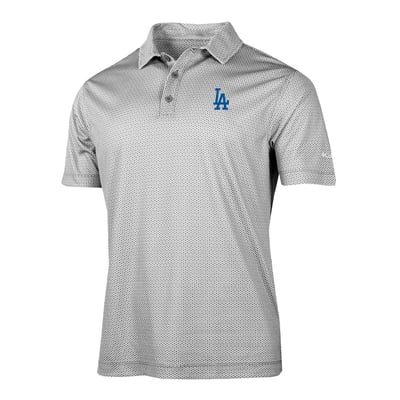 Los Angeles Dodgers Columbia Crosscurrent Polo - Gray