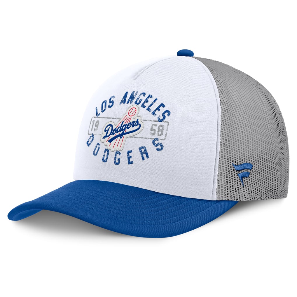 Los Angeles Dodgers Fanatics Designated A-Frame Foam Front Trucker Adjustable Hat - White/Royal