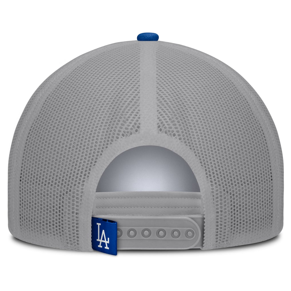 Los Angeles Dodgers Fanatics Designated A-Frame Foam Front Trucker Adjustable Hat - White/Royal