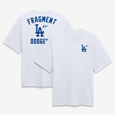 Los Angeles Dodgers Fanatics x Fragment Logo Heavyweight T-Shirt - White