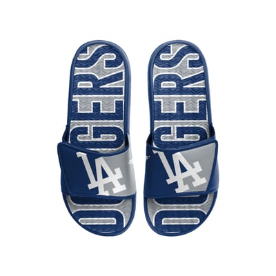 Los Angeles Dodgers FOCO Logo Gel Slide Sandals