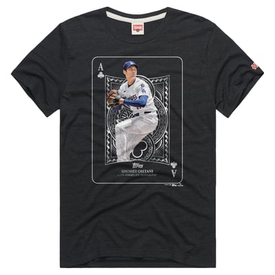 Shohei Ohtani Los Angeles Dodgers Homage All Aces Graphic Tri-Blend T-Shirt - Charcoal