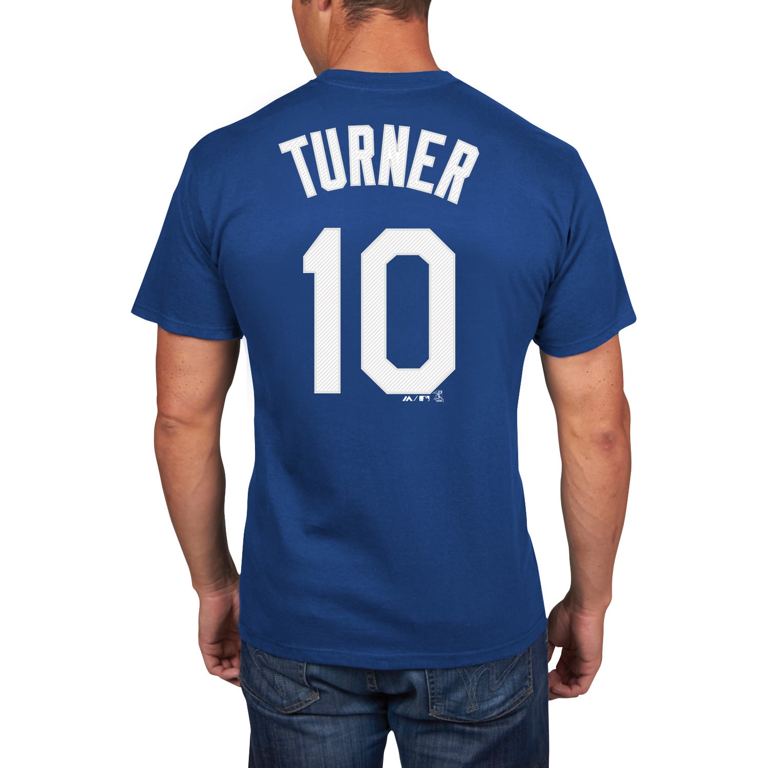 Justin Turner Los Angeles Dodgers Majestic Official Name & Number