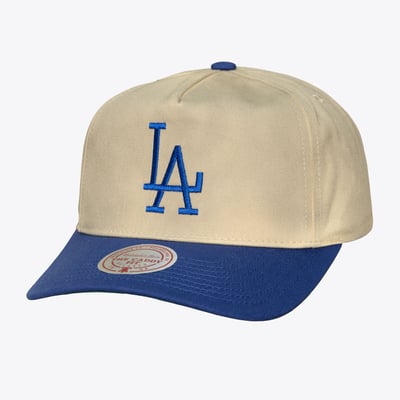  Los Angeles Dodgers Mitchell & Ness Retro Roots Deadstock Cooperstown Adjustable Hat - Cream