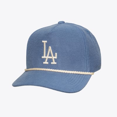  Los Angeles Dodgers Mitchell & Ness Heritage Hues French Terry Snapback Hat - Navy