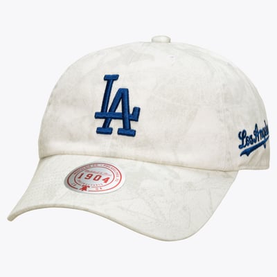  Los Angeles Dodgers Mitchell & Ness Ghosted 1904 Adjustable Hat - White