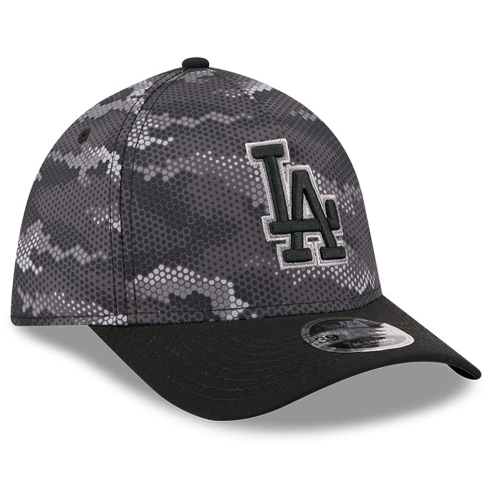 Los Angeles Dodgers New Era Camo 39THIRTY A-Frame Flex Hat - Black