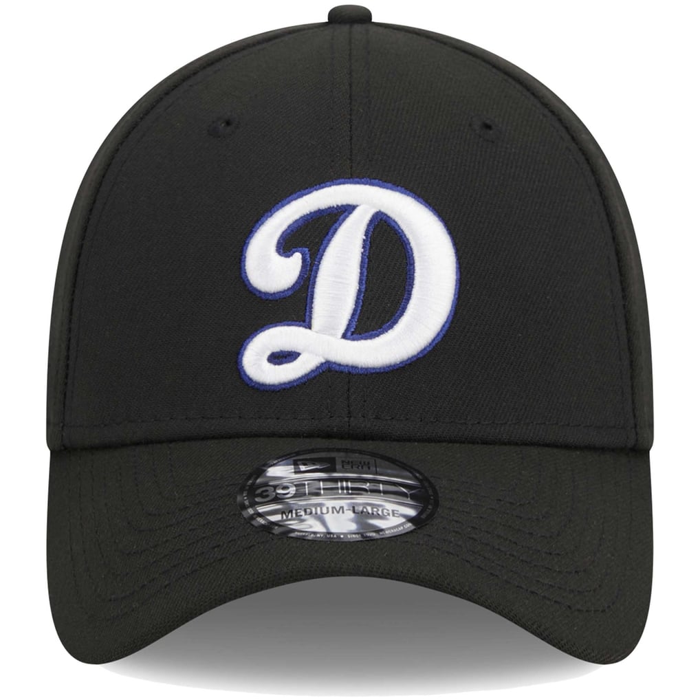 Los Angeles Dodgers New Era Logo 39THIRTY Flex Hat - Black