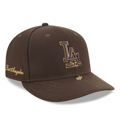 Los Angeles Dodgers New Era Visor Pin A-Frame 59FIFTY Fitted Hat - Brown