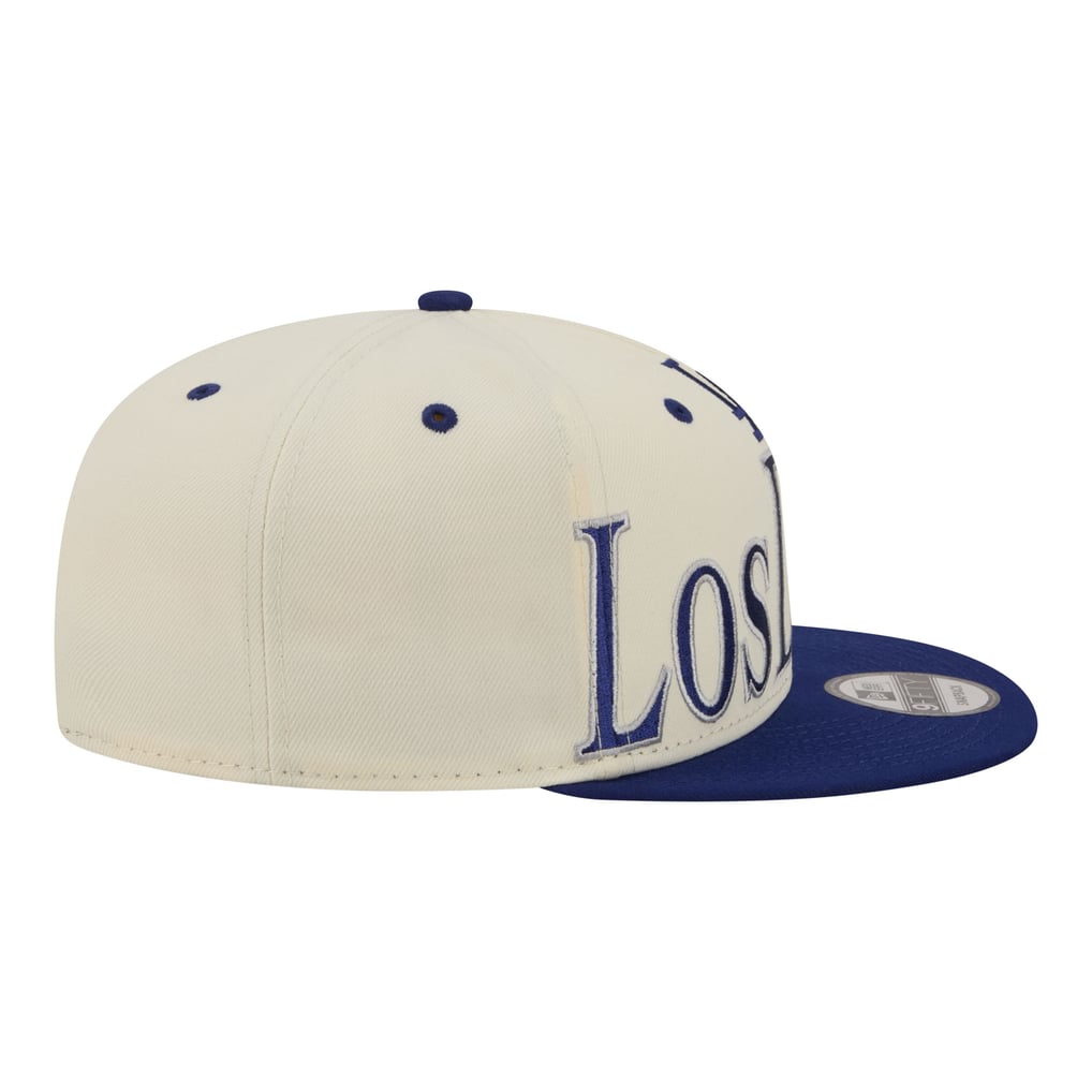 Men's Los Angeles Dodgers New Era Cream Oversized Slogan 9FIFTY ...