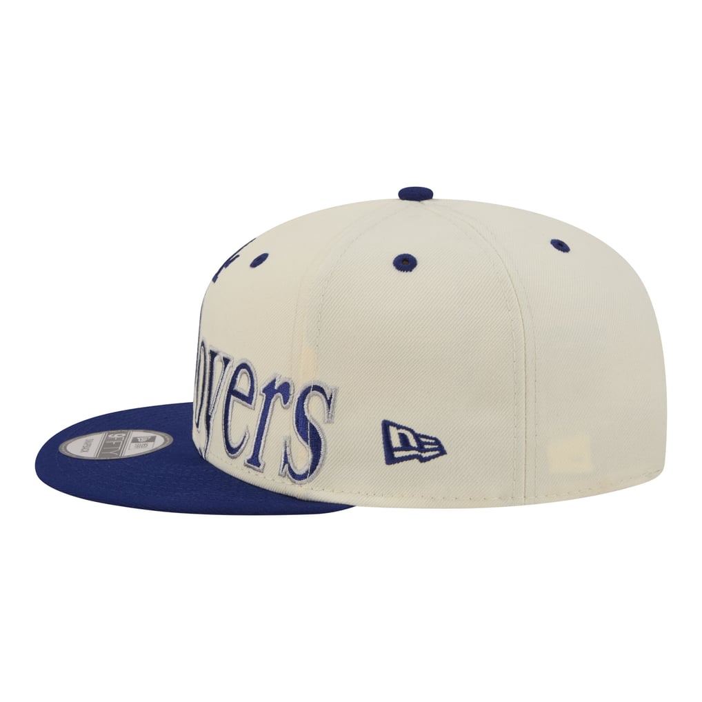Men's Los Angeles Dodgers New Era Cream Oversized Slogan 9FIFTY ...