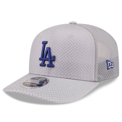  Los Angeles Dodgers New Era 9SEVENTY Jock Adjustable Trucker Hat - Gray