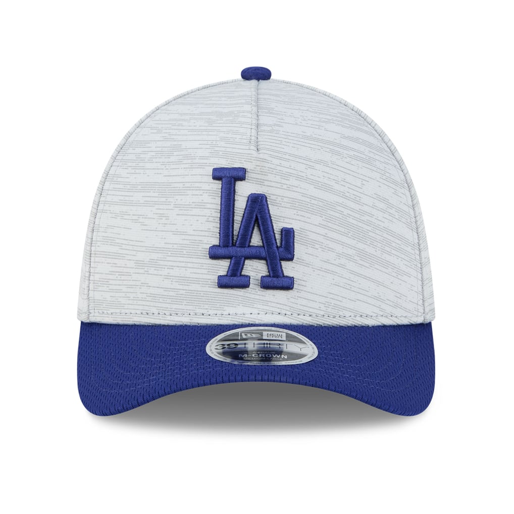 Men's Los Angeles Dodgers New Era Gray/Royal Tech 39THIRTY A-Frame Flex Hat