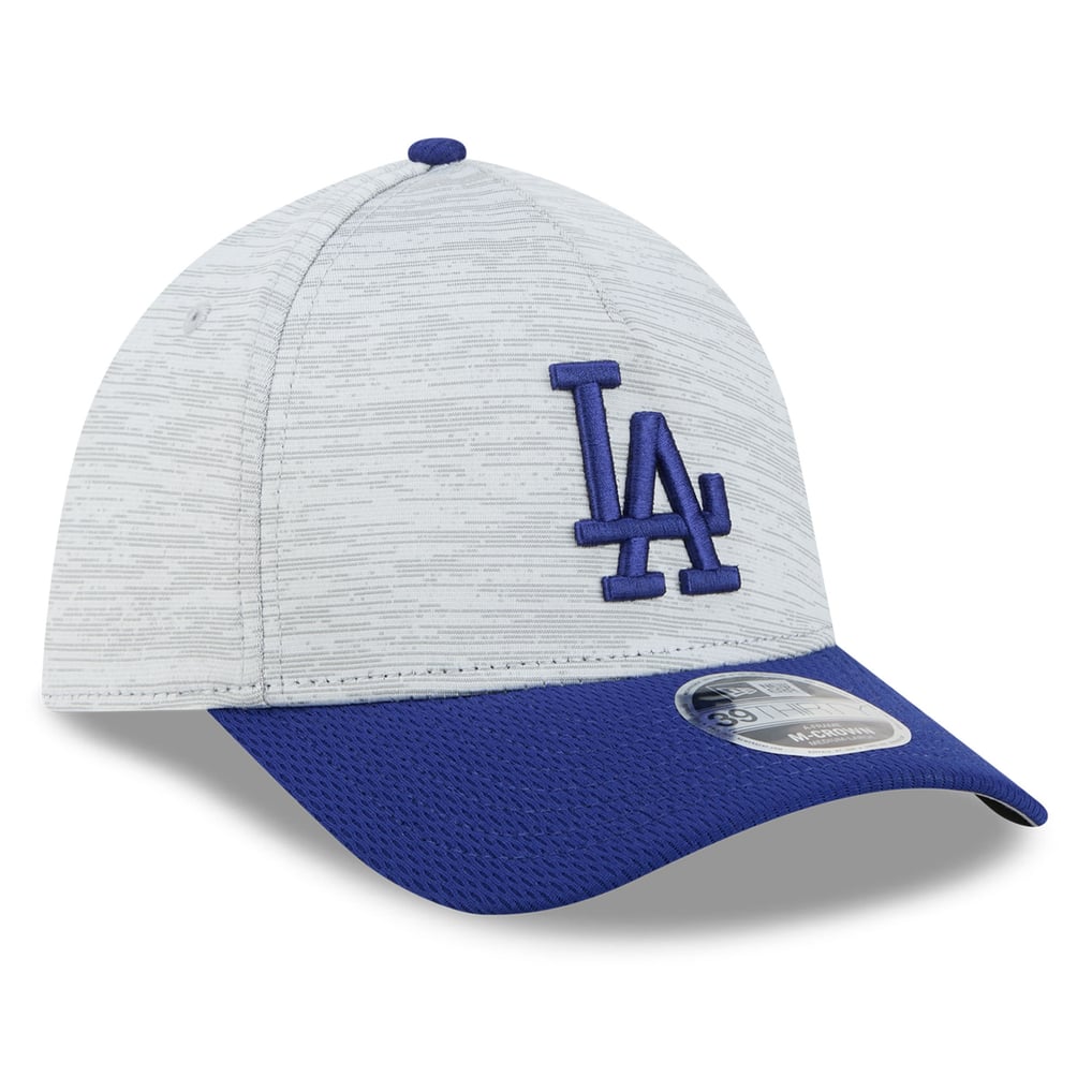 Men's Los Angeles Dodgers New Era Gray/Royal Tech 39THIRTY A-Frame Flex Hat