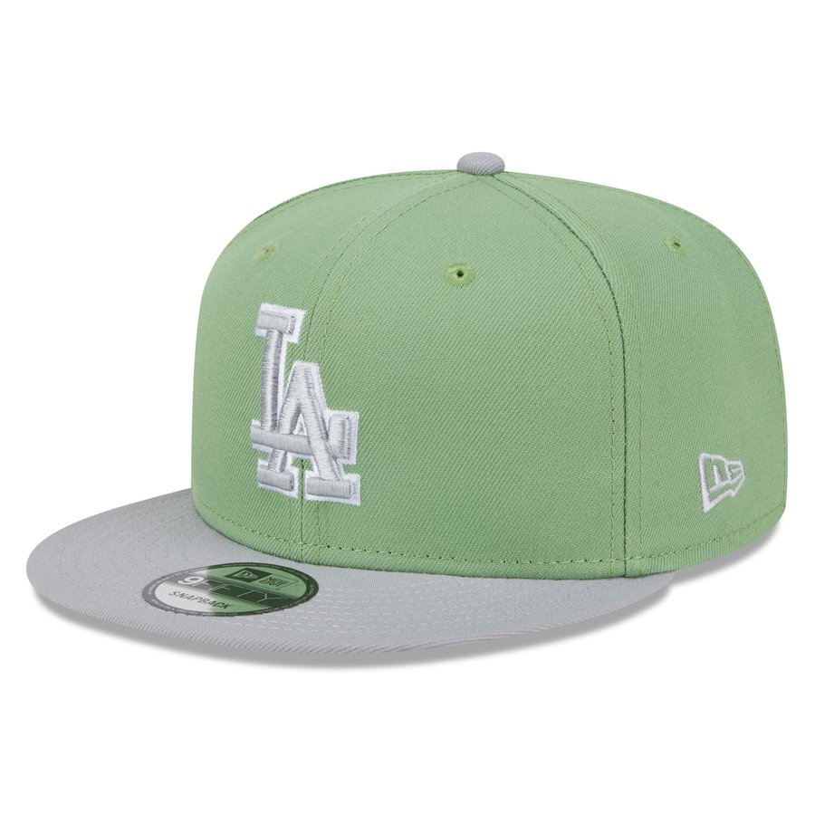 Men's Los Angeles Dodgers New Era Green/Gray Color Pack Two-Tone 9FIFTY ...