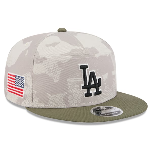 Casquette New Era Los Angeles Dodgers Armed Forces 2021 – Snapback 9Fifty, édition Limitée, Unisexe
