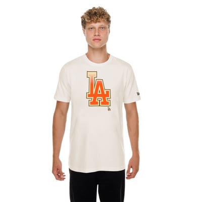 Los Angeles Dodgers New Era Pumpkin Spice T-Shirt - Natural