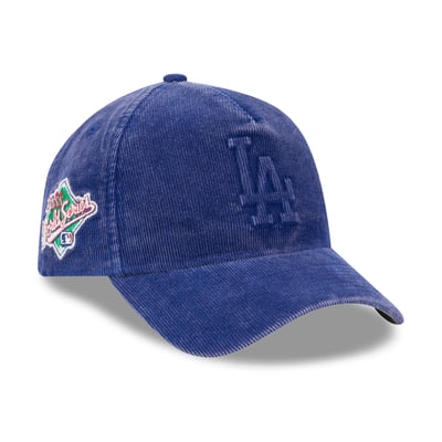  Los Angeles Dodgers New Era 1988 World Series Side Patch Tonal Corduroy 9FORTY A-Frame Adjustable Hat - Royal